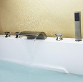 Juno Bathtub Filler with Handheld Shower