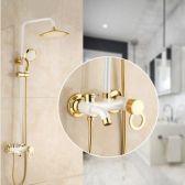 Juno Classic Look Wall Mounted Dual Handle Bathroom Shower with Hand-Held Shower
