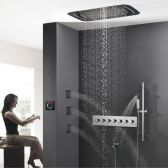 Juno LED Luxury SPA Shower System with 7 Knobs & Touch Screen Shower Control System