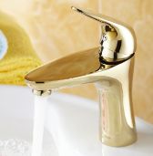 Juno Rome New Design Gold Finish Bathroom Sink Faucet
