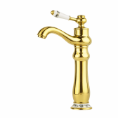 Juno Vessel Sink Faucet in Gold Faucet