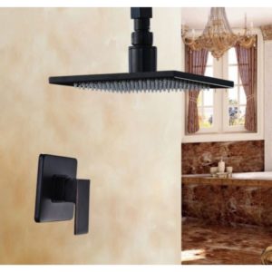 Juno Rivera 12” Oil Rubbed Bronze Finish LED Shower Set with Hand Shower Brass 