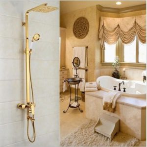 wall mount rain shower head