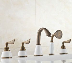 Ceramic bathtub faucets