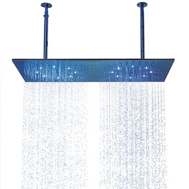 Dual rain shower head