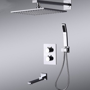 chrome finish shower head