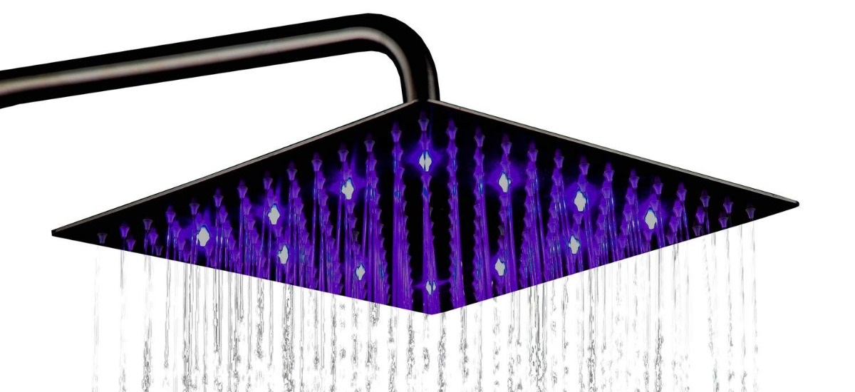 square rain shower head